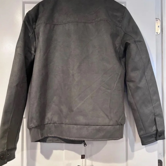F-collection Men’s Grey Suede Leather Jacket. Size XXL. NWT (Fits like XL) - Picture 3 of 11